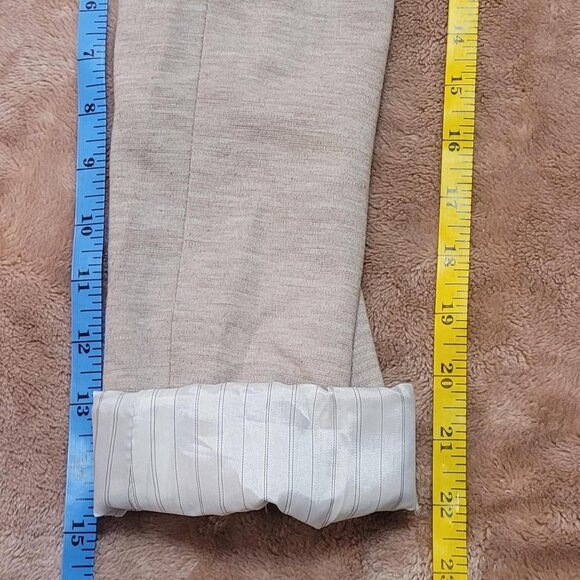 Cotton On Tan and cream linen blend blazer with white striped lining #linenblend - Picture 7 of 7